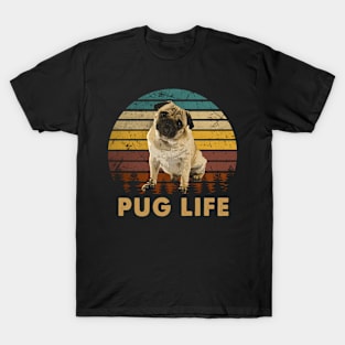 Paw-some Pals Pug Life, Trendy Tee for Canine Admirers T-Shirt